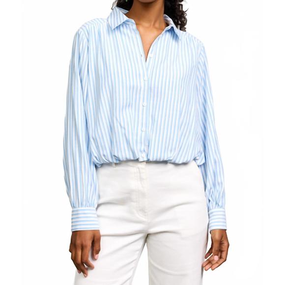 KIDS BUTTON FRONT SHIRT KINDRED SKIES